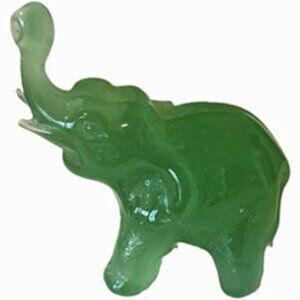 Tiny Peking Glass Elephant Figurine